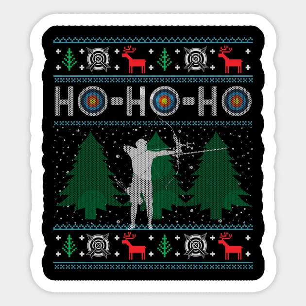 Bow hunting christmas sweater hot sale